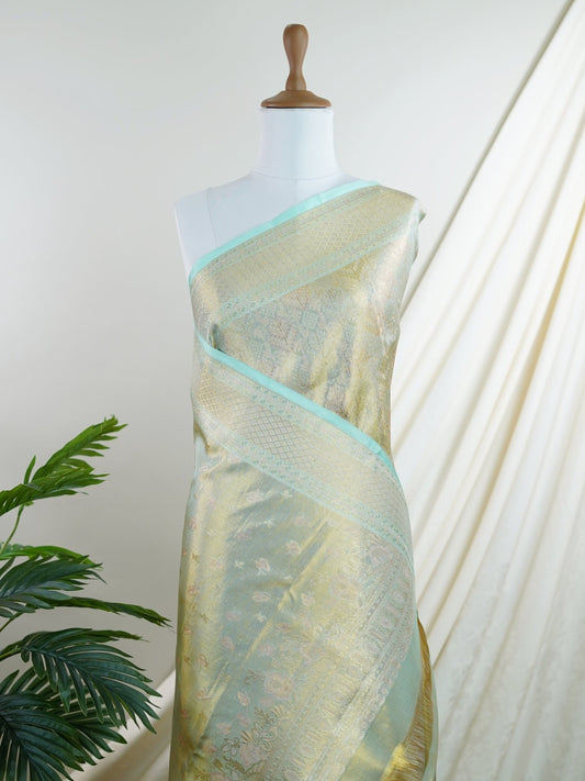 Kanchipuram Silk  100% Pure Silk  - Manoranjitham Weaves - Handloom Store