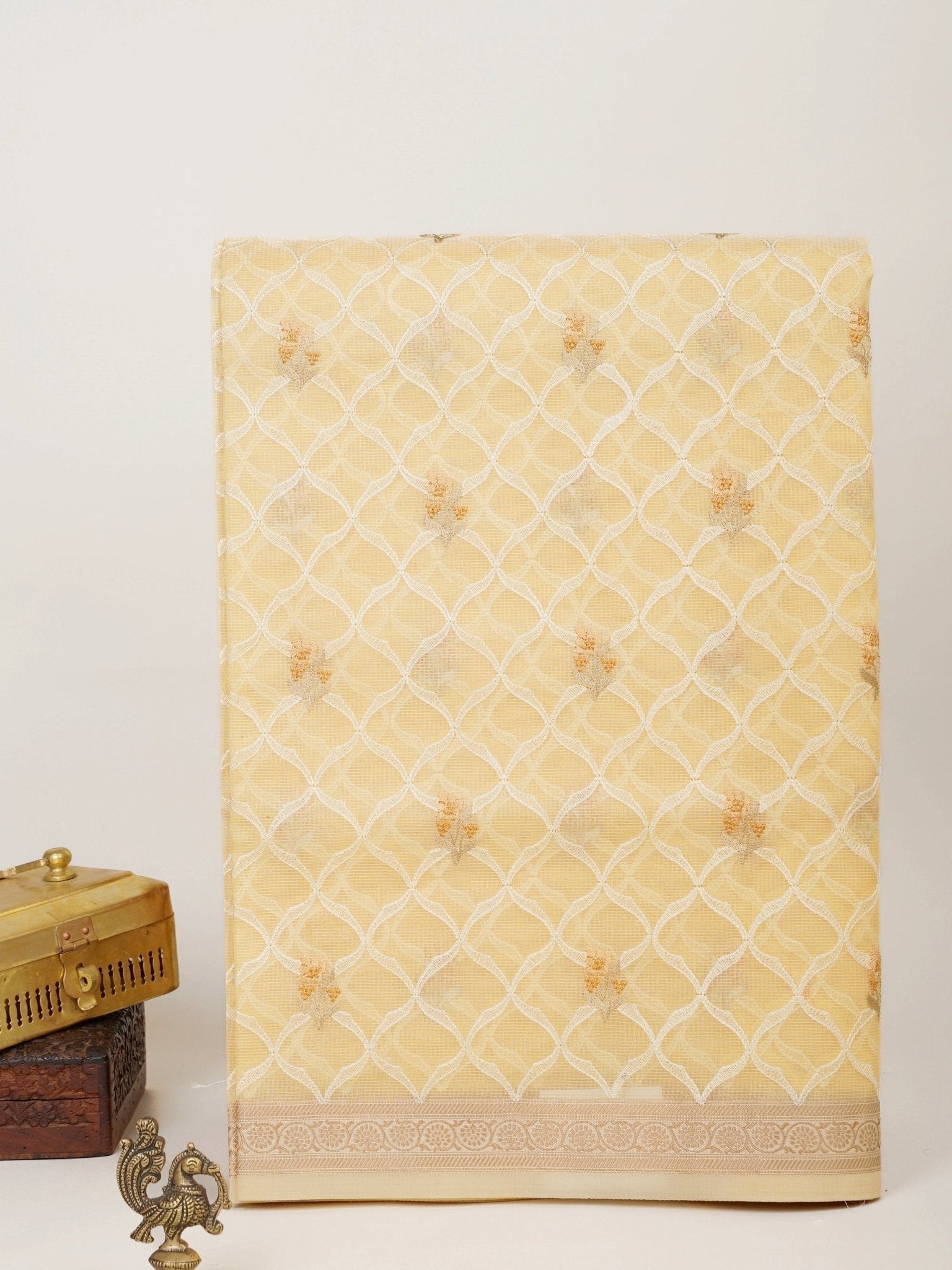 Kota Yellow Kota - Manoranjitham Weaves - Handloom Store