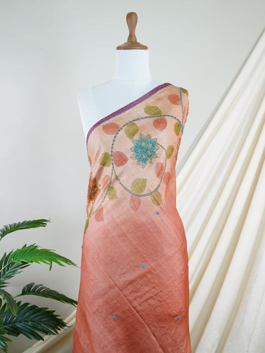 Tussar  100% Pure Tussar - Manoranjitham Weaves - Handloom Store