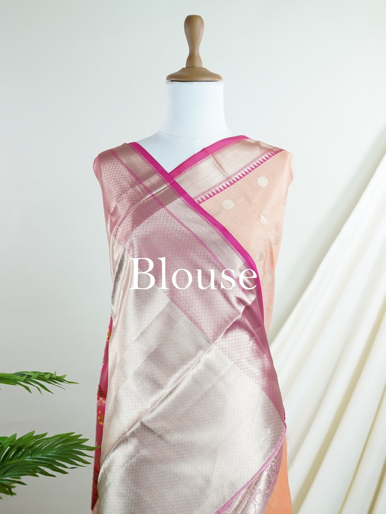 Fancy Orange Kota - Manoranjitham Weaves - Handloom Store