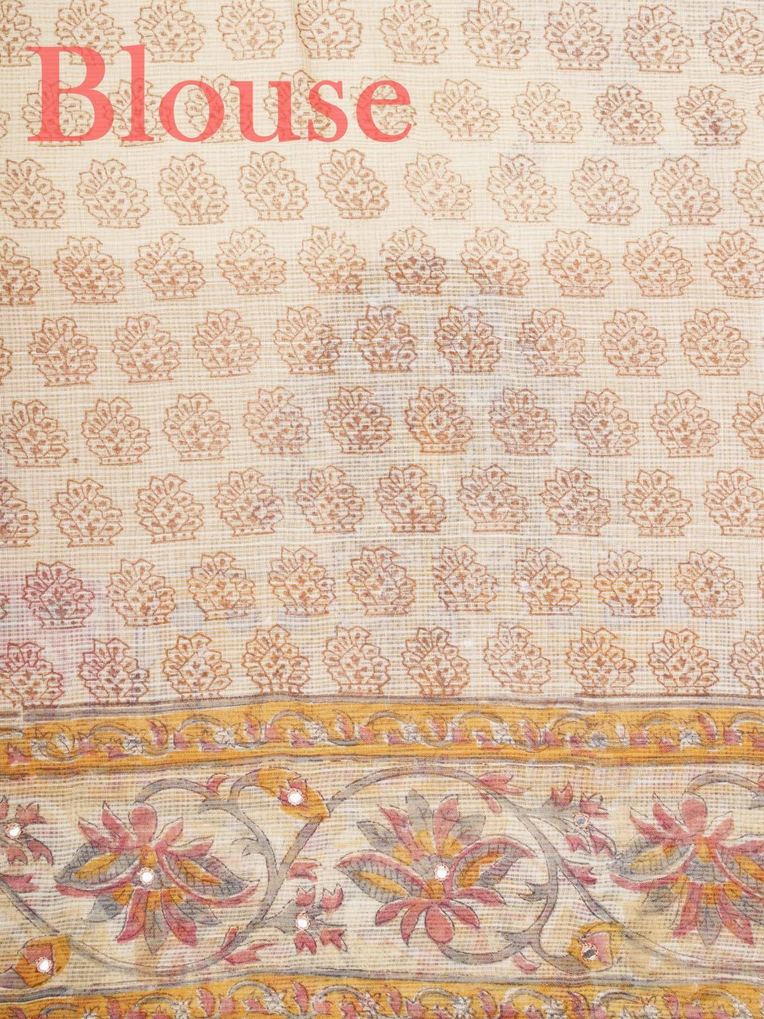 Kota Cream Kota - Manoranjitham Weaves - Handloom Store