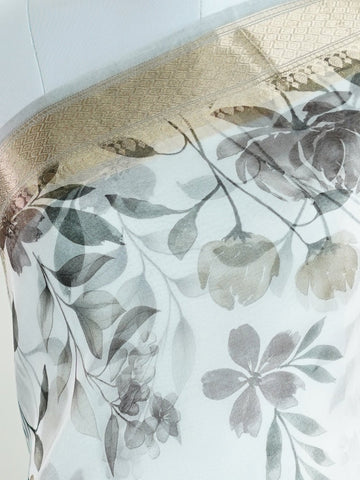 Organza Delicate and ethereal, the Organza saree is known for its sheer texture and graceful drape. Light as air yet striking in appearance, it’s perfect for festive occasions, evening gatherings, and modern bridal looks. Whether adorned with embroidery, zari, or kept minimal, an organza saree whispers elegance with every fold. Soundarya - Organza Saree - Manoranjitham Weaves - Handloom Store