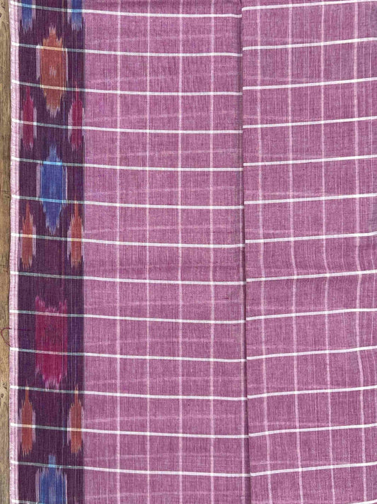 Bengal Cottons Pink 100% Pure Cotton - Manoranjitham Weaves - Handloom Store