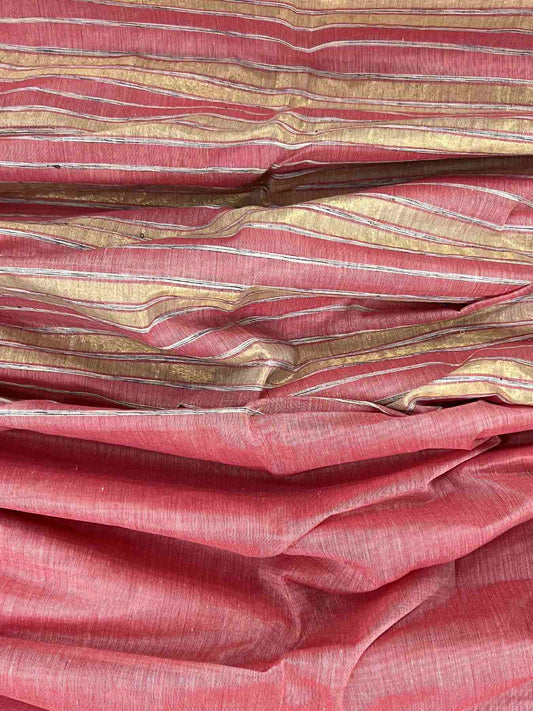 Bengal Cottons Pink 100% Pure Cotton - Manoranjitham Weaves - Handloom Store