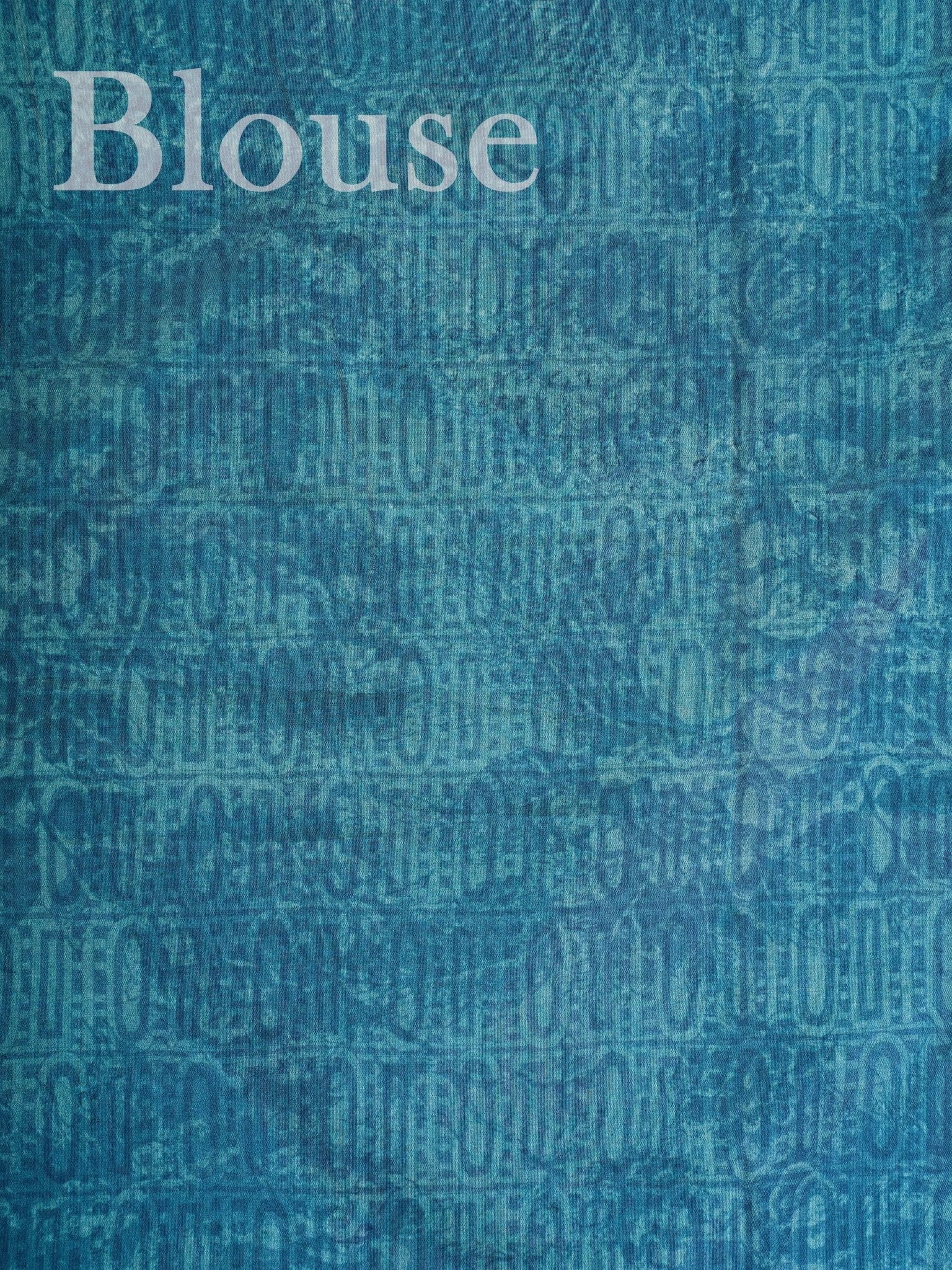 Satin Sea Blue  Semi Mushru - Manoranjitham Weaves - Handloom Store