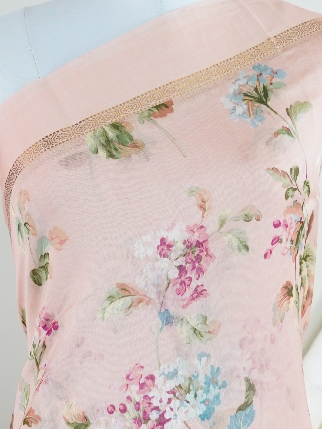 Cotton Orange Silk Cotton - Manoranjitham Weaves - Handloom Store