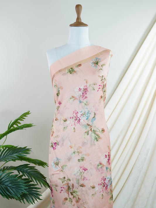 Cotton Orange Silk Cotton - Manoranjitham Weaves - Handloom Store