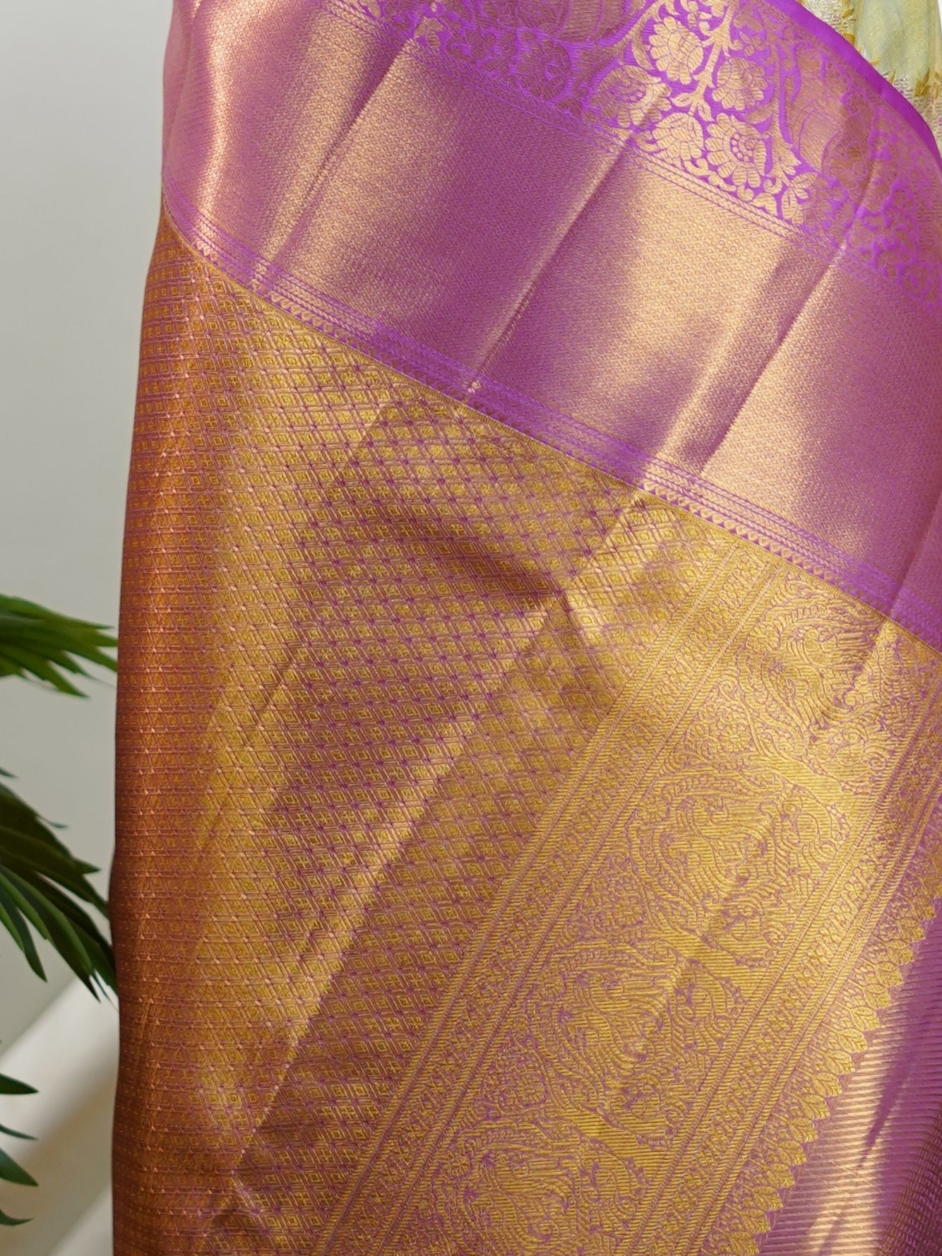 Kanchipuram Silk  100% Pure Silk  - Manoranjitham Weaves - Handloom Store