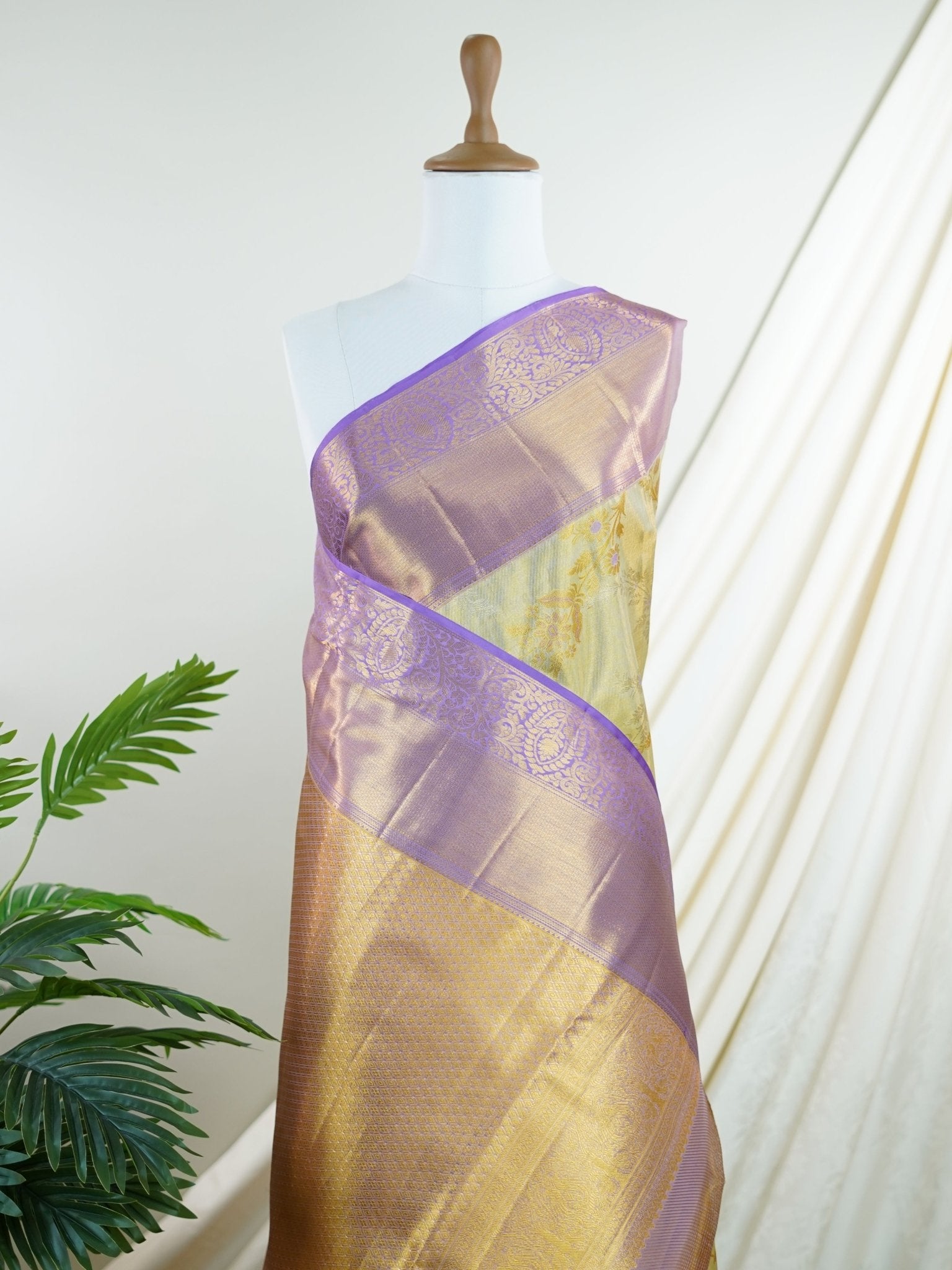 Kanchipuram Silk  100% Pure Silk  - Manoranjitham Weaves - Handloom Store