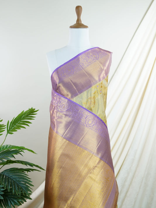 Kanchipuram Silk  100% Pure Silk  - Manoranjitham Weaves - Handloom Store