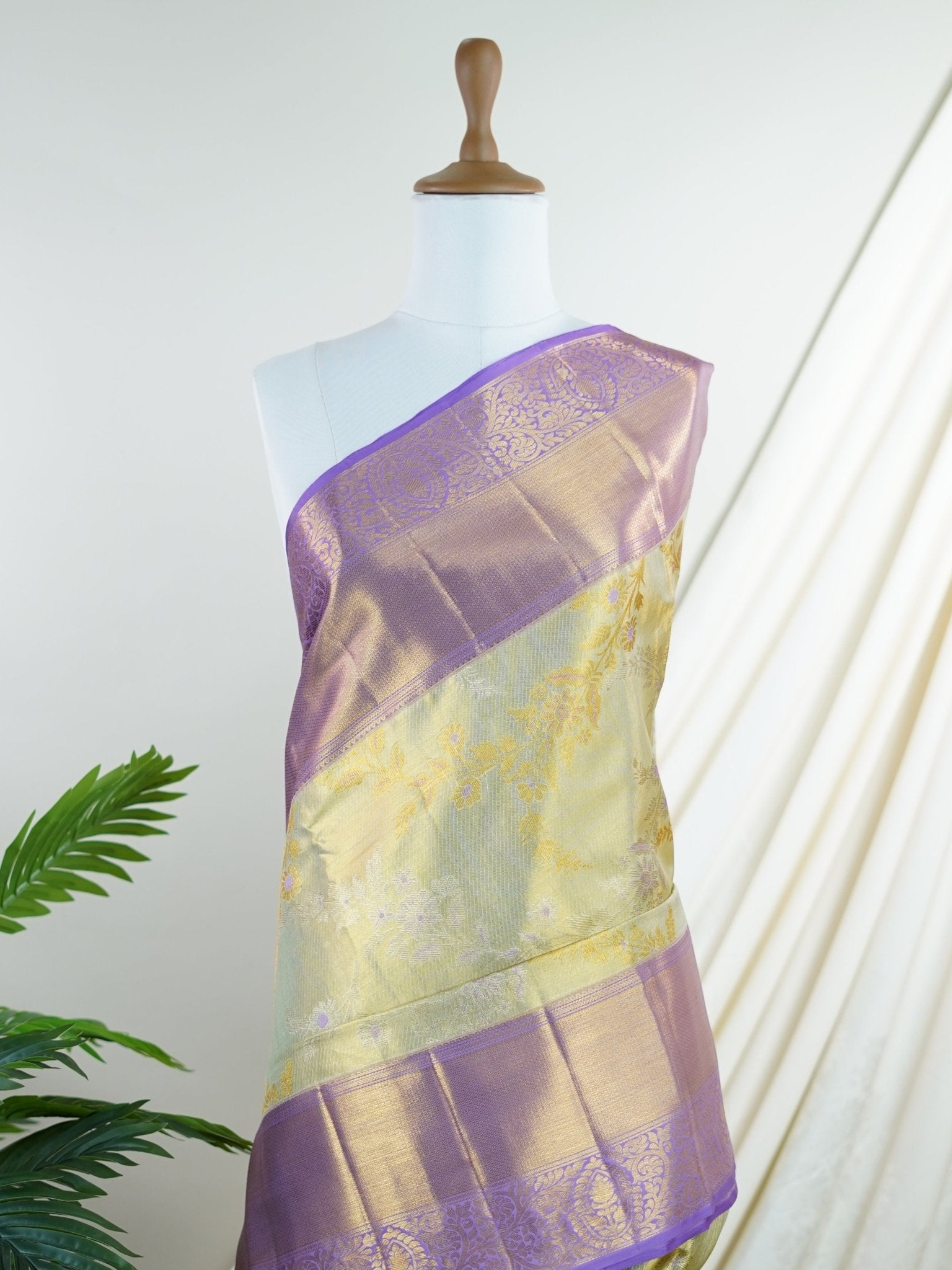 Kanchipuram Silk  100% Pure Silk  - Manoranjitham Weaves - Handloom Store