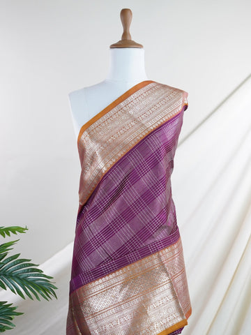 Venkatagiri Silk Woven in the heart of Andhra Pradesh, this Venkatagiri handloom saree is a symbol of regal elegance and heritage. Known for its soft texture and intricate craftsmanship, it drapes gracefully for weddings, pujas, and festive moments. Each thread carries tradition, making it a cherished piece of South Indian artistry. Lightweight yet luxurious — a true sree in every sense. Tavisha - Manoranjitham Weaves - Handloom Store
