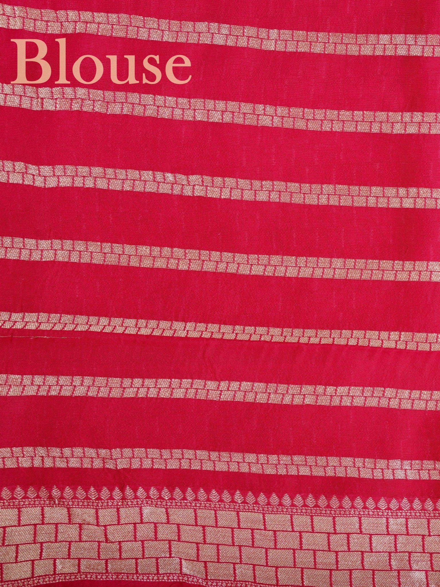 Georgette Pink Tussar Georgette - Manoranjitham Weaves - Handloom Store