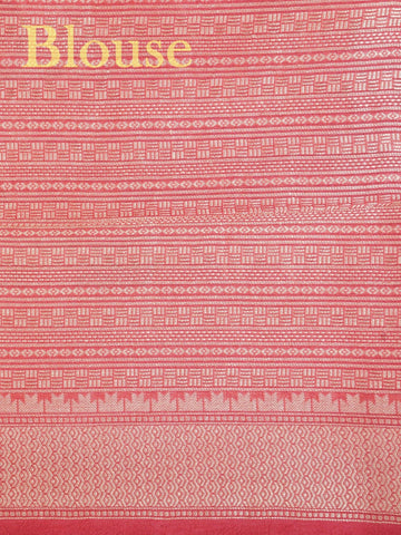 Georgette This Tussar Georgette saree from Varanasi brings together the textured richness of tussar silk with the fluid grace of georgette. Woven on a powerloom, it drapes light and airy, perfect for effortless elegance. Ideal for both day events and evening gatherings, it reflects quiet sophistication with a modern twist on tradition. Ganga - Georgette Saree | Handwoven | Varanasi - Manoranjitham Weaves - Handloom Store