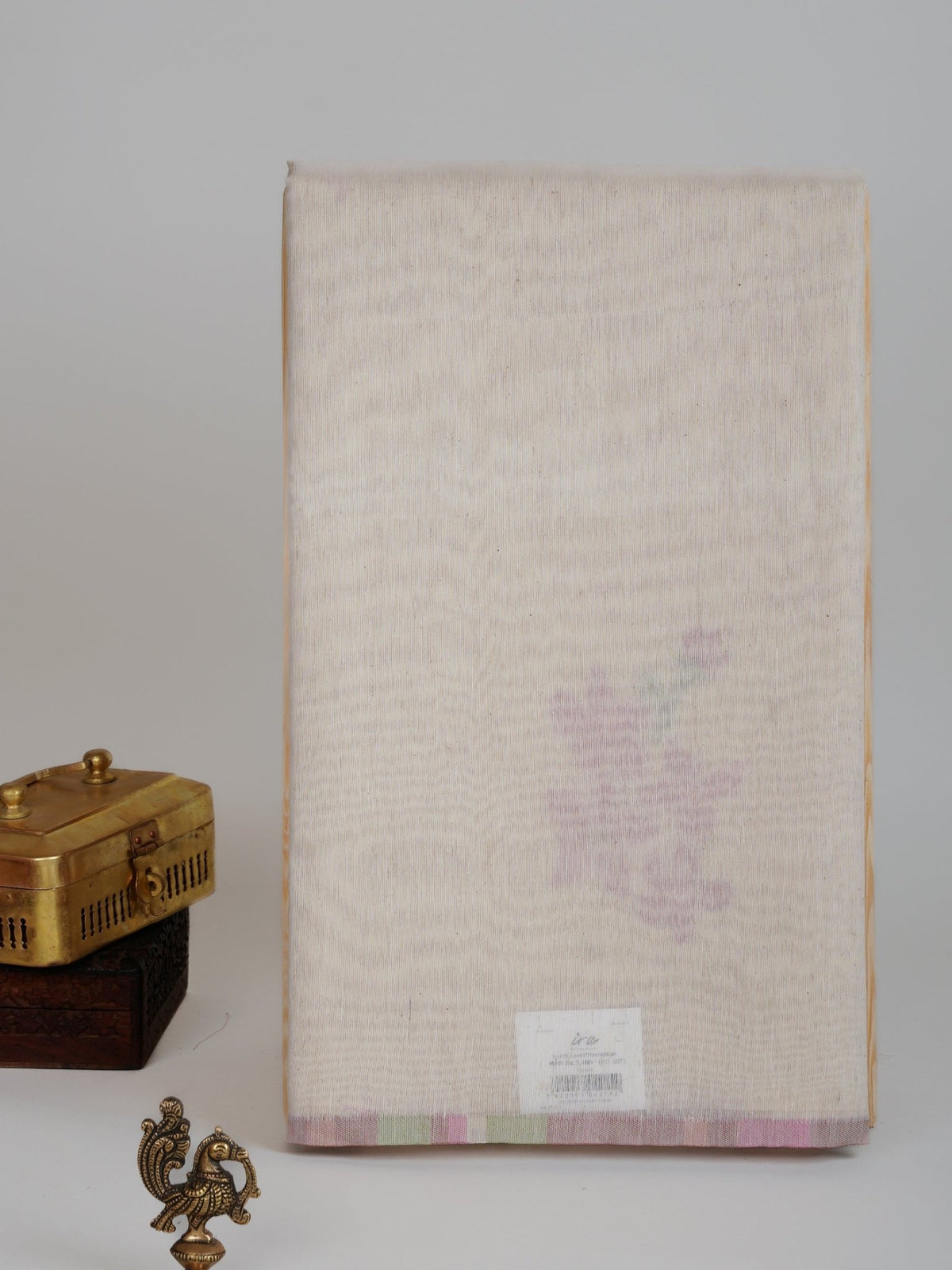 Cottons Cream Kora Cotton - Manoranjitham Weaves - Handloom Store