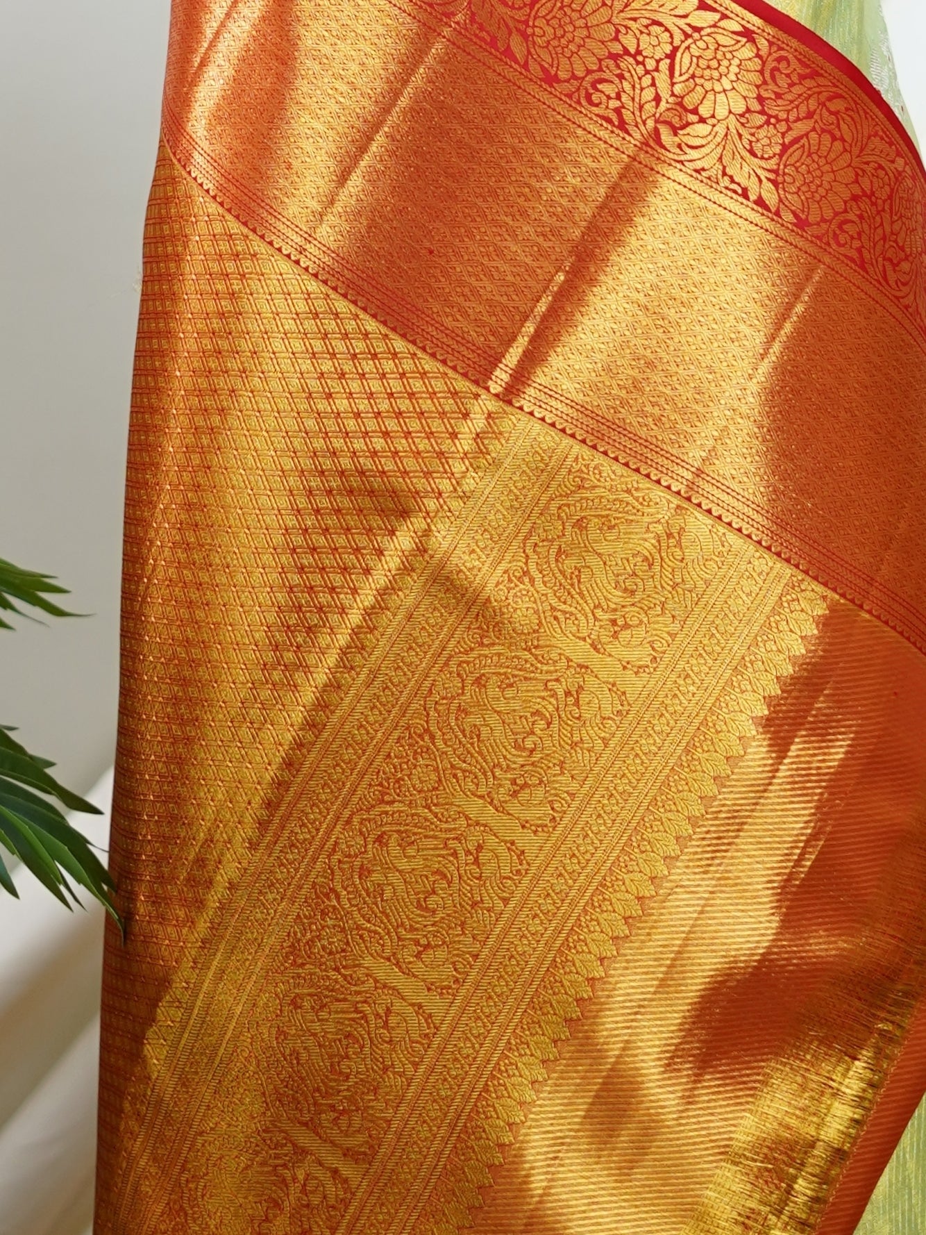 Kanchipuram Silk  100% Pure Silk  - Manoranjitham Weaves - Handloom Store