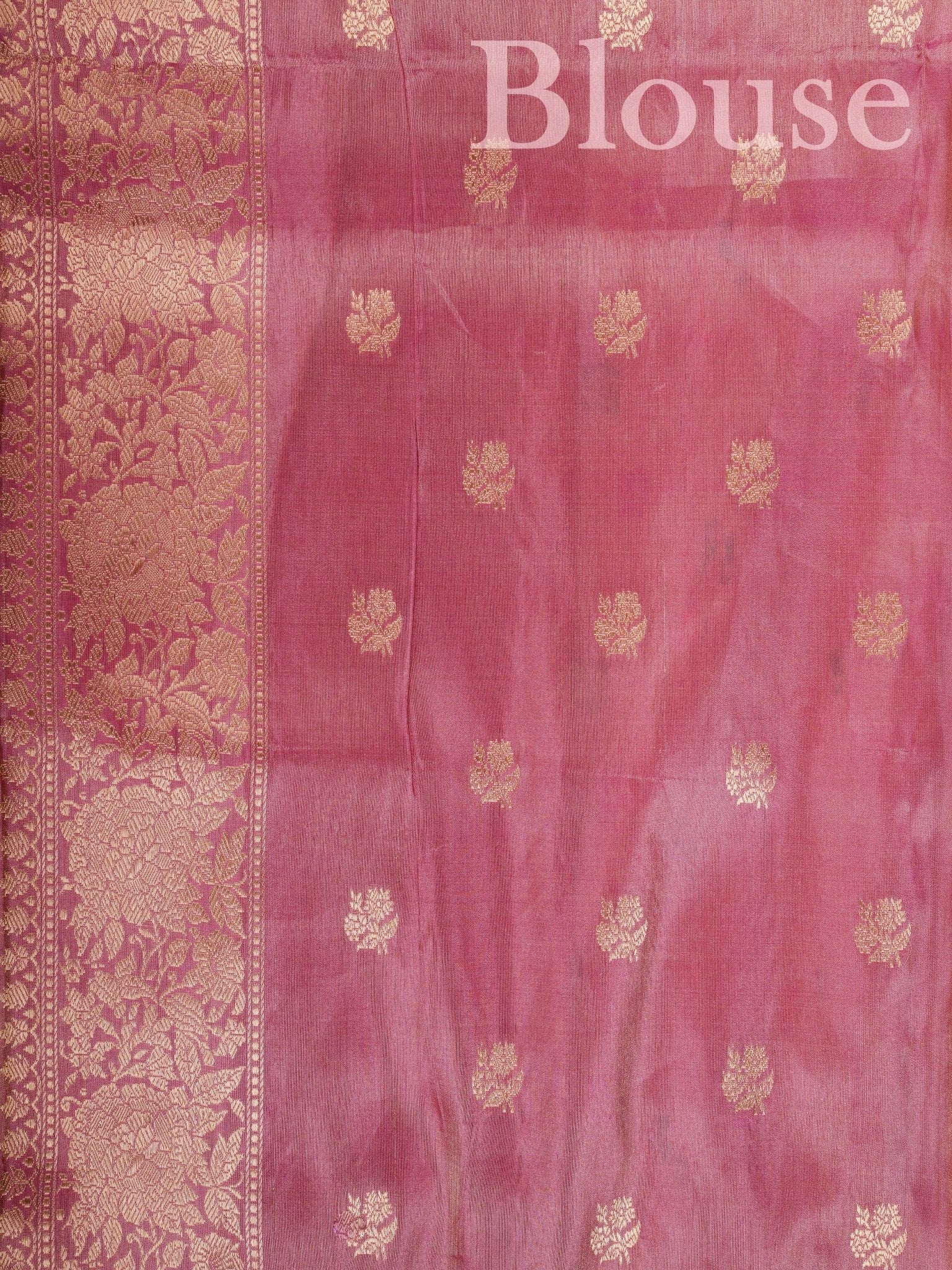 Katan Cherry Blossom 100% Pure Katan Silk - Manoranjitham Weaves - Handloom Store