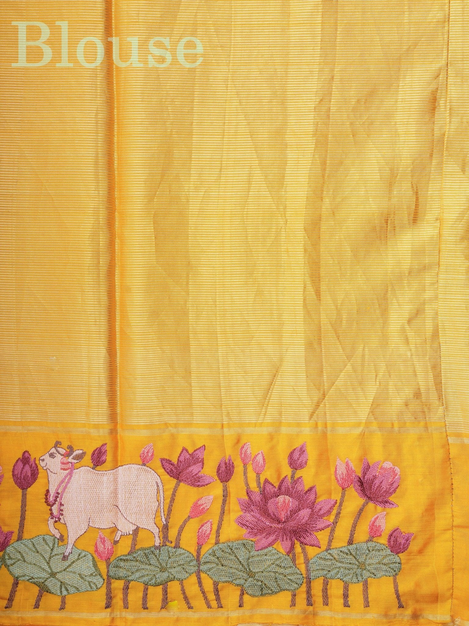 Kanchipuram Silk  100% Pure Silk  - Manoranjitham Weaves - Handloom Store