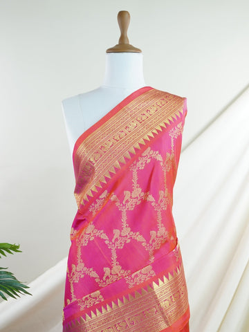 Venkatagiri Silk Woven in the heart of Andhra Pradesh, this Venkatagiri handloom saree is a symbol of regal elegance and heritage. Known for its soft texture and intricate craftsmanship, it drapes gracefully for weddings, pujas, and festive moments. Each thread carries tradition, making it a cherished piece of South Indian artistry. Lightweight yet luxurious — a true sree in every sense. Vyoma - Manoranjitham Weaves - Handloom Store