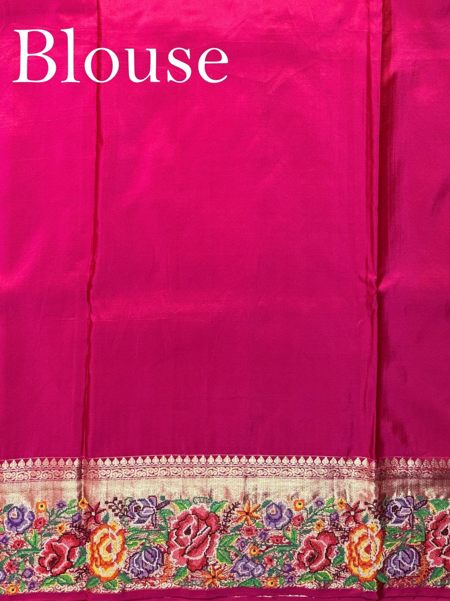 Kanchipuram Silk Pink 100% Pure Silk  - Manoranjitham Weaves - Handloom Store